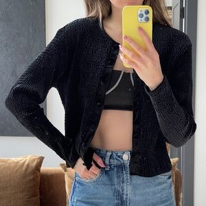 Velvet Cardigan